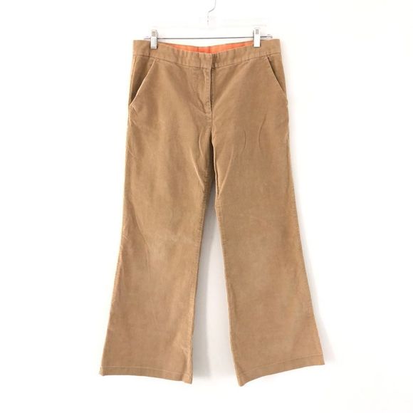 Tory Burch Corduroy Trouser with Altered Bootcut Hem in Tan Size 8 (28” Inseam) - Picture 1 of 11